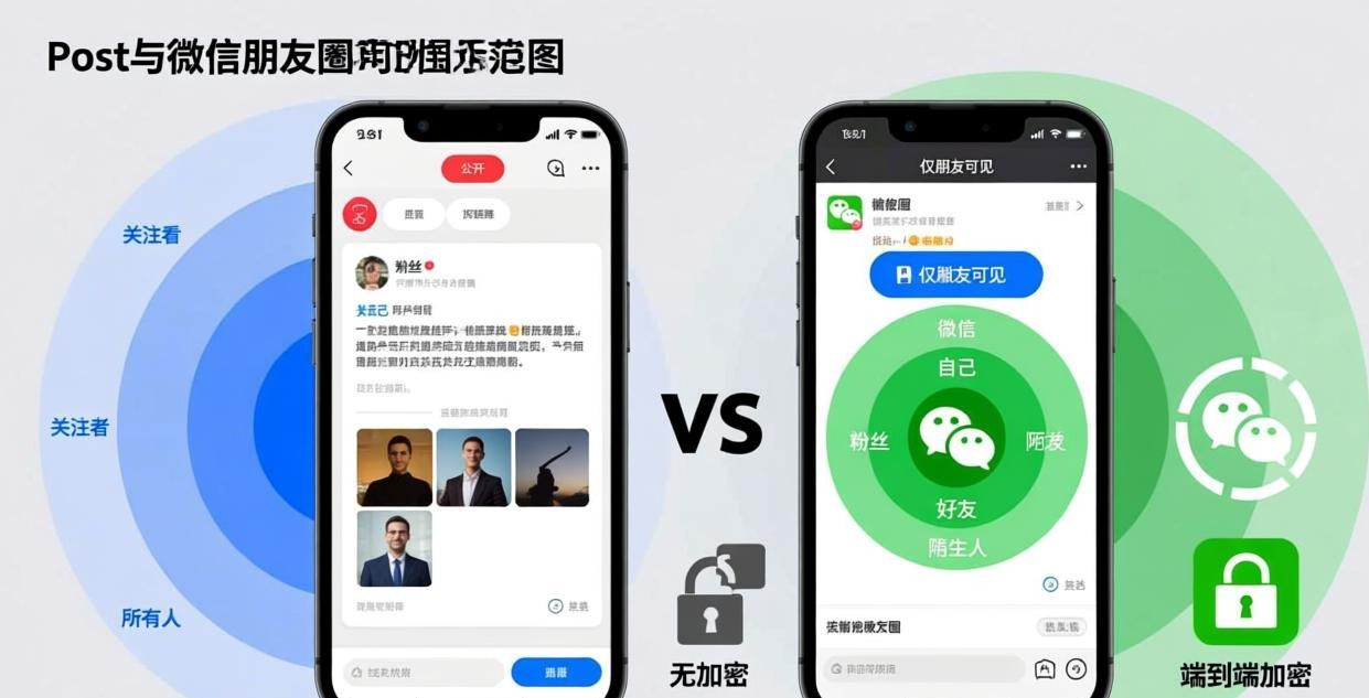 贴文对比